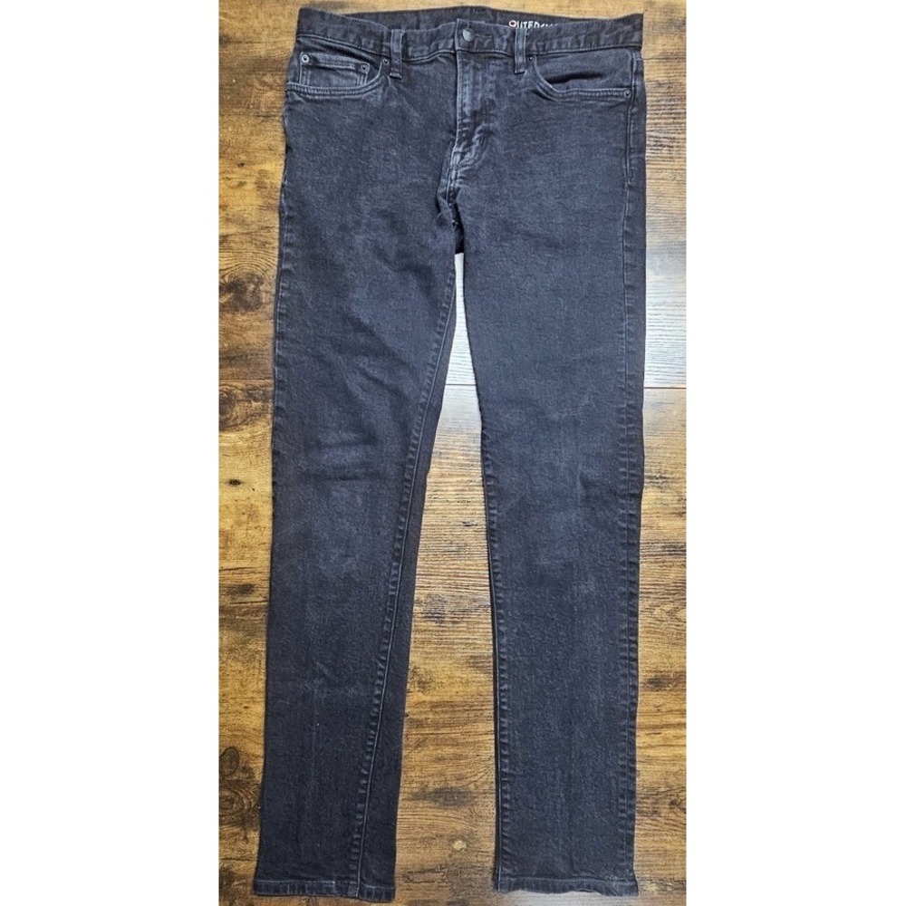 Outerknown S.E.A Jeans Men's‎ 32x32 Ambassador Slim Straight Fit Black Stretch